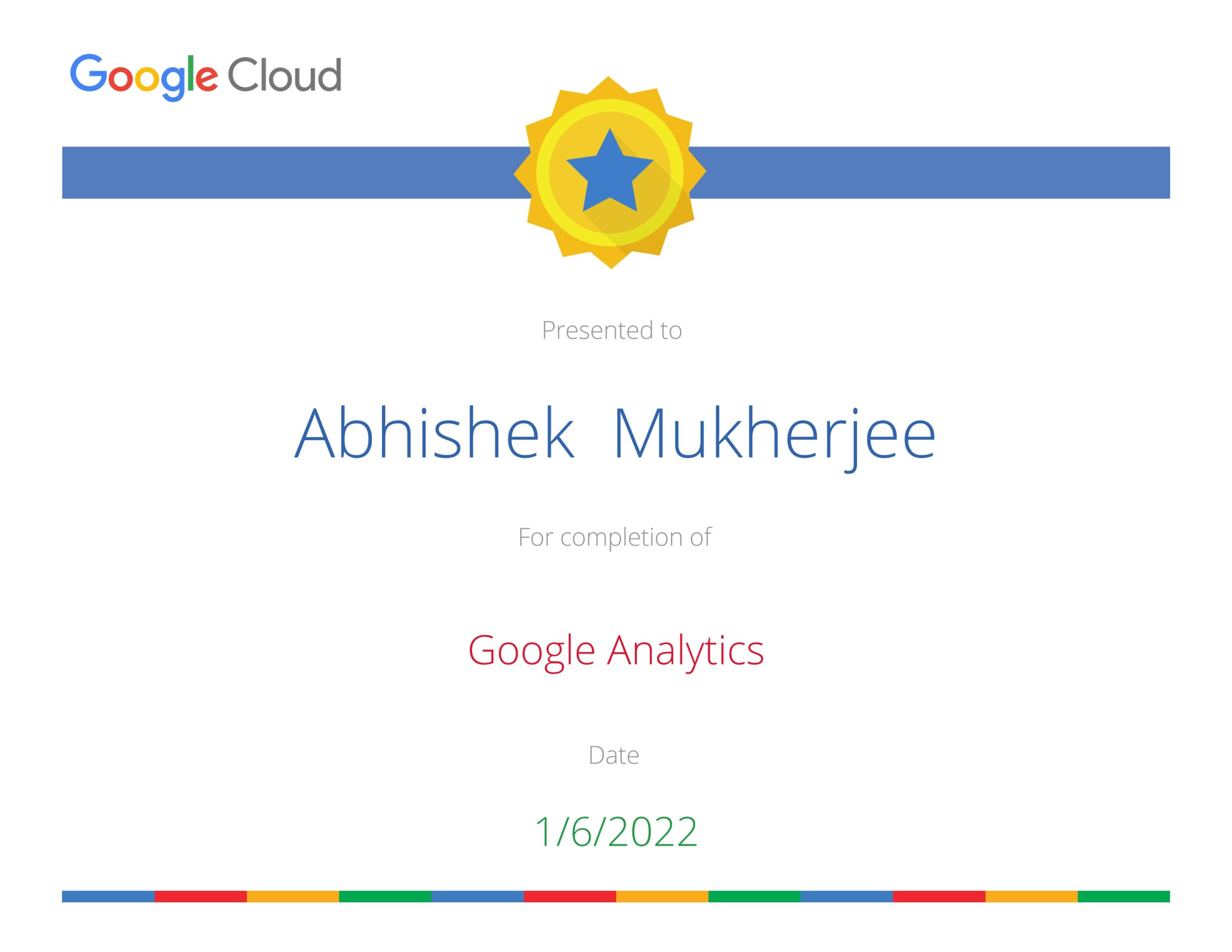 Google Analytics (Certificate)