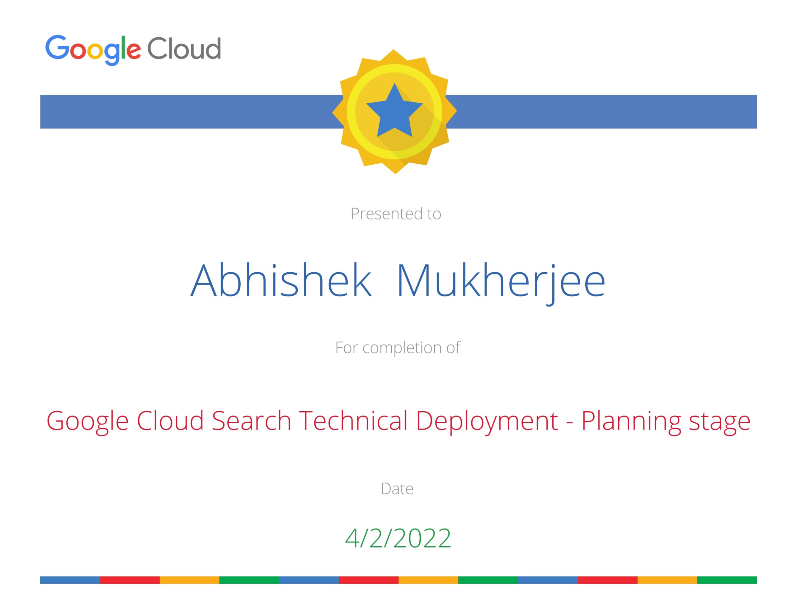 Google Cloud Search Technical Deployment - Planning stage