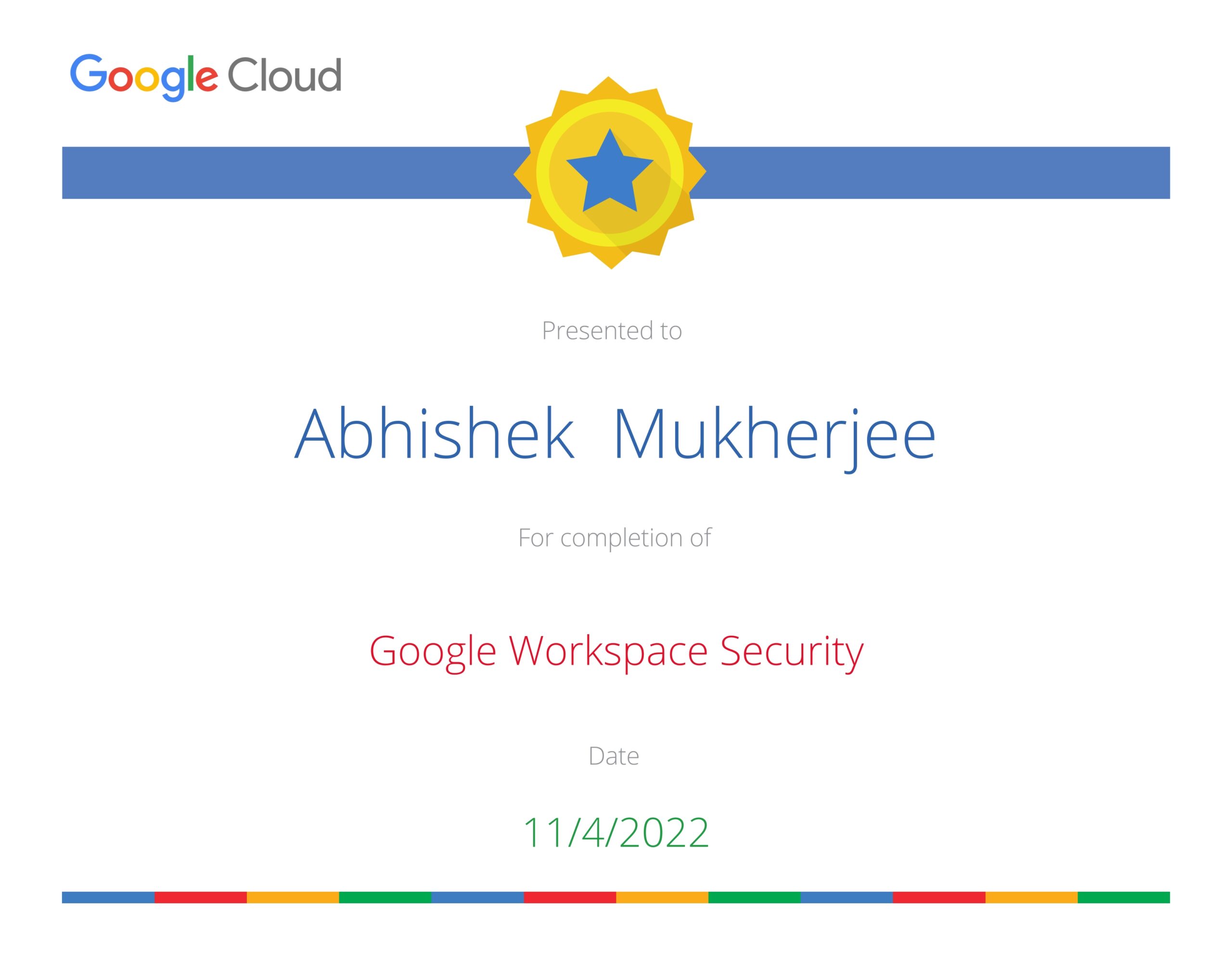 Google Workspace Security - Certificate