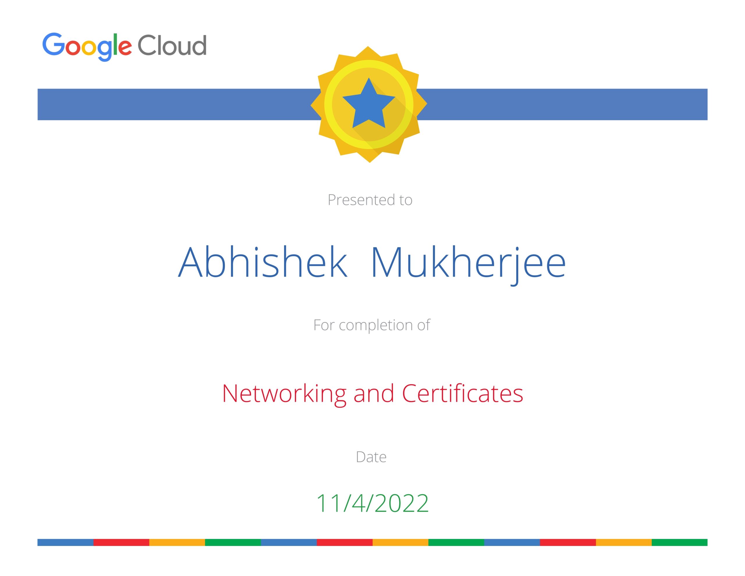 Networking and Certificates - Certificate